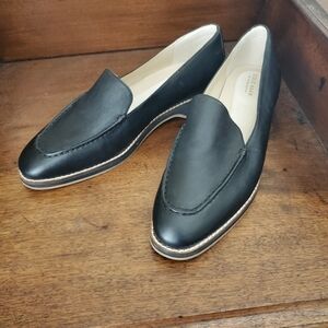 Cole Haan Black Leather Loafers, Size 9